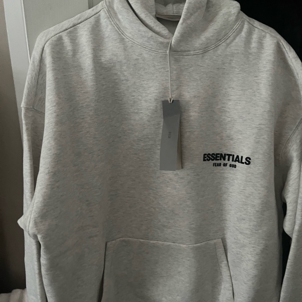 Essentials Fear of God Gray Hoodie